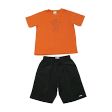 Conjunto Masculino Camiseta Bordado Move e Bermuda Sarja 28839 - Angerô  