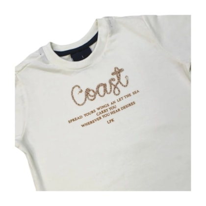 Conjunto Masculino Camiseta Coast e Bermuda Moletom - 6403 - Lp Kids  