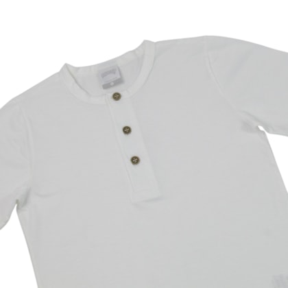 Conjunto Masculino Camiseta com Botões e Bermuda Moletinho 19838 - Alakazoo