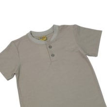 Conjunto Masculino Camiseta com Botões e Bermuda Moletinho 27310 - Rollu
