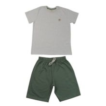 Conjunto Masculino Camiseta Coqueiro e Bermuda Moletinho 15295 - Hrradinhos