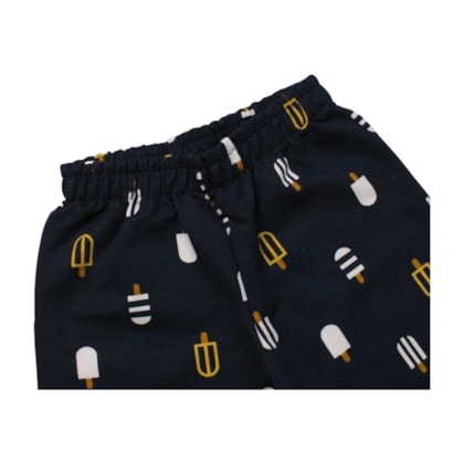 Conjunto Masculino Camiseta e Bermuda Estampada Picolé 1001085 - Kyly    