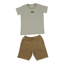 Conjunto Masculino Camiseta e Bermuda Moletinho 8668 - Serelepe