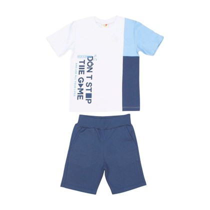Conjunto Masculino Camiseta e Bermuda Moletinho Dont 23509 - Jocaju