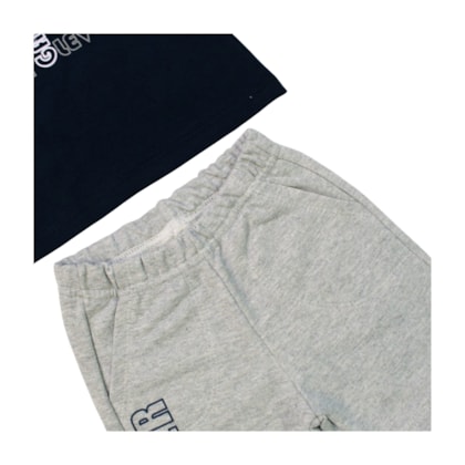 Conjunto Masculino Camiseta e Bermuda Moletinho Estampa Gamer 24247 - Rollu