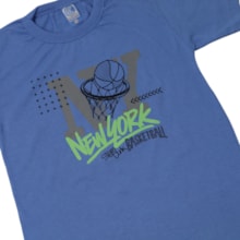 Conjunto Masculino Camiseta e Bermuda Moletinho Estampado Basketball 3100 - Cleomara