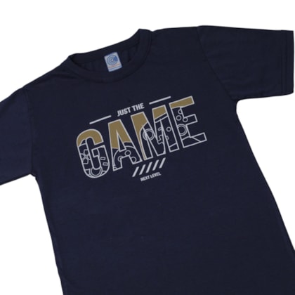 Conjunto Masculino Camiseta e Bermuda Moletinho Estampado Game 3100 - Cleomara