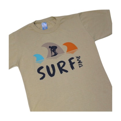Conjunto Masculino Camiseta e Bermuda Moletinho Estampado Surf 3100 - Cleomara   