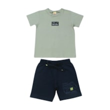 Conjunto Masculino Camiseta e Bermuda Moletinho Level 9307 - Livy