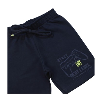 Conjunto Masculino Camiseta e Bermuda Moletinho Level 9307 - Livy