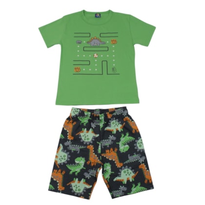 Conjunto Masculino Camiseta e Bermuda Moletinho Sortido 9002894 - Pipa