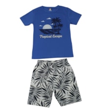 Conjunto Masculino Camiseta e Bermuda Moletinho Sortido 9002896 - Pipa