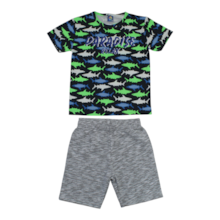 Conjunto Masculino Camiseta e Bermuda Moletinho Sortido 9002899 - Pipa