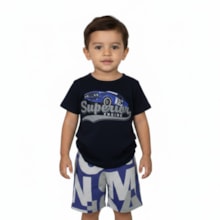 Conjunto Masculino Camiseta e Bermuda Moletinho Sortido 9002900 - Pipa