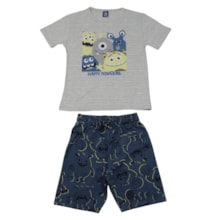 Conjunto Masculino Camiseta e Bermuda Moletinho Sortido 9002910 - Pipa