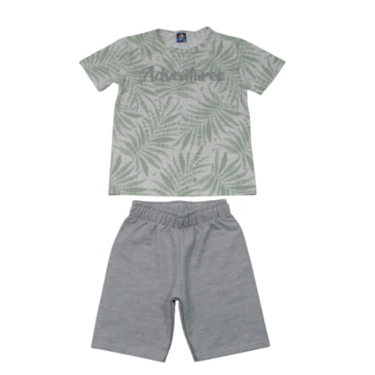 Conjunto Masculino Camiseta e Bermuda Moletinho Sortido 9002914 - Pipa