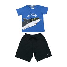 Conjunto Masculino Camiseta e Bermuda Moletinho Tubarão 168A - M.For