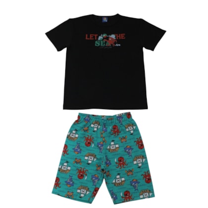 Conjunto Masculino Camiseta e Bermuda Sortidos 9001755 - Pipa