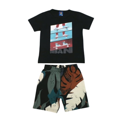 Conjunto Masculino Camiseta e Bermuda Sortidos 9001759 - Pipa