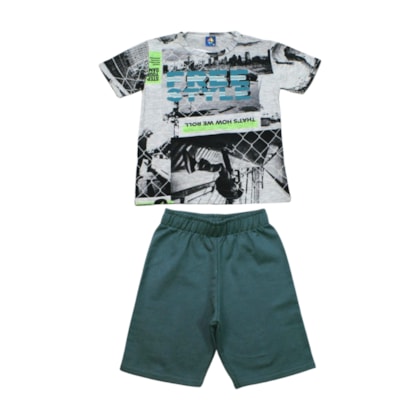 Conjunto Masculino Camiseta e Bermuda Sortidos 9002462 - Pipa