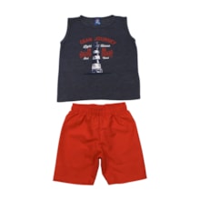 Conjunto Masculino Camiseta e Bermuda Tactel  Sortido 9001829 - Pipa