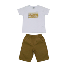 Conjunto Masculino Camiseta e Bermuda Tecido 11365 - Tiny Joy  