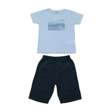 Conjunto Masculino Camiseta e Bermuda Tecido 11365 - Tiny Joy  