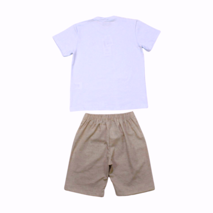 Conjunto Masculino Camiseta e Bermuda Tecido 22176 - Alekids 