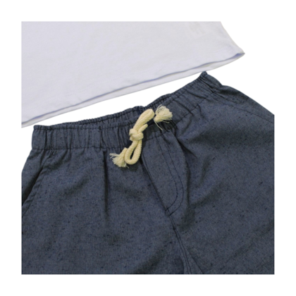 Conjunto Masculino Camiseta e Bermuda Tecido 22260 - Rollu 