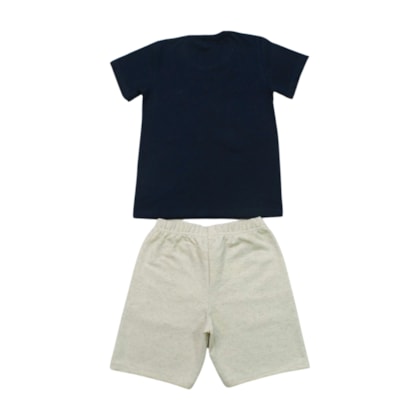 Conjunto Masculino Camiseta e Bermuda Tecido 25242 - Rollu