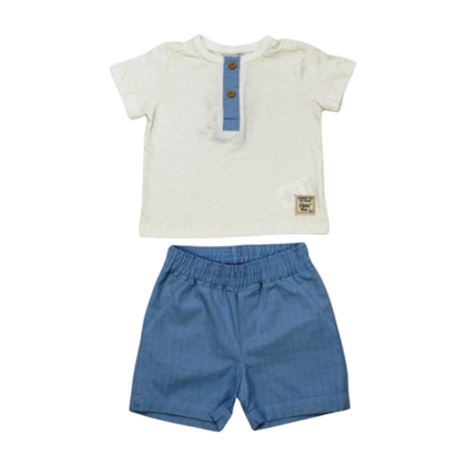 Conjunto Masculino Camiseta e Bermuda Tecido 7177 - Perfect Boys