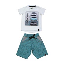 Conjunto Masculino Camiseta e Shorts Moletom Carros 11249 - Marô