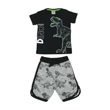 Conjunto Masculino Camiseta e Shorts Moletom Dino 11248 - Marô