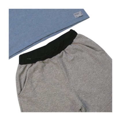 Conjunto Masculino Camiseta Endless e Bermuda Moletom - 7191 - Tom Quest