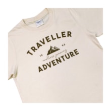 Conjunto Masculino Camiseta Estampa Adventure e Bermuda Moletinho 28949 - Angerô     