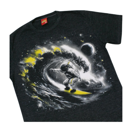 Conjunto Masculino Camiseta Estampa Astronauta e Bermuda Moletinho 1001099 - Kyly