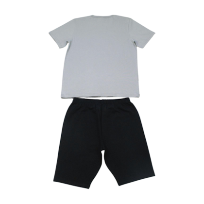 Conjunto Masculino Camiseta Estampa Authentic e Bermuda Moletinho 19517 - Alakazoo    
