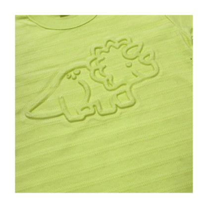 Conjunto Masculino Camiseta Estampa Dino e Bermuda Moletinho 47026 - Rei Rex      