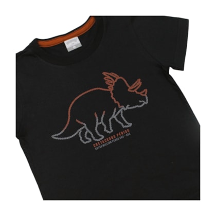 Conjunto Masculino Camiseta Estampa Dino e Bermuda Moletinho A0073 - Alakazoo 