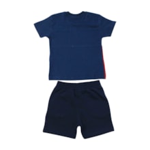 Conjunto Masculino Camiseta Estampa Explore e Bermuda Moletinho 8291 - Serelepe    