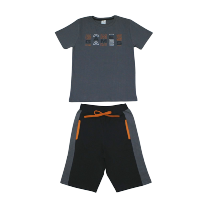 Conjunto Masculino Camiseta Estampa Game e Bermuda 6862 - By Gus 