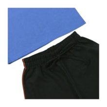 Conjunto Masculino Camiseta Estampa Hoop e Bermuda Moletinho 9179 - Dino Boy