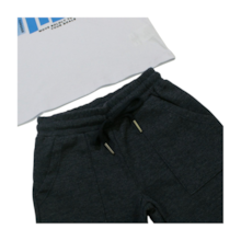 Conjunto Masculino Camiseta Estampa keep e Bermuda Moletinho 22416 - Two Colors 