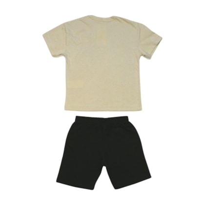 Conjunto Masculino Camiseta Estampa New York e Bermuda Moletinho 9331 - Livy  