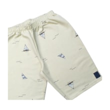 Conjunto Masculino Camiseta  Estampa Paradise e Bermuda Moletinho 19336 - Alakazoo