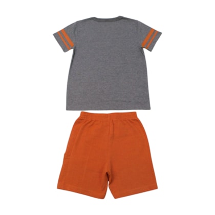 Conjunto Masculino Camiseta Estampa Radical e Bermuda Moletinho 19130 - Boca Grande