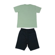 Conjunto Masculino Camiseta Estampa Skate e Bermuda Moletinho 11937 - Kaiani   