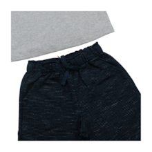 Conjunto Masculino Camiseta Estampa Skate e Bermuda Moletinho 22236 - Rollu 