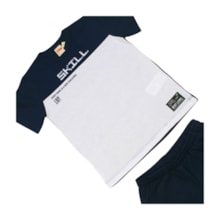 Conjunto Masculino Camiseta Estampa Skill e Bermuda Moletinho 9324 - Livy