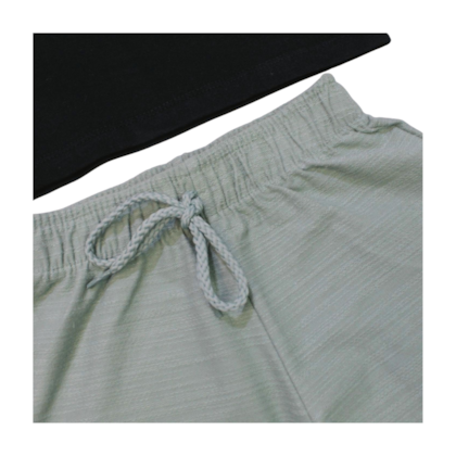 Conjunto Masculino Camiseta Estampa Street e Bermuda Moletinho 28869 - Angerô     